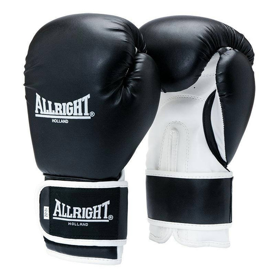 Allright Power Gel PU boxing gloves black-white 2042