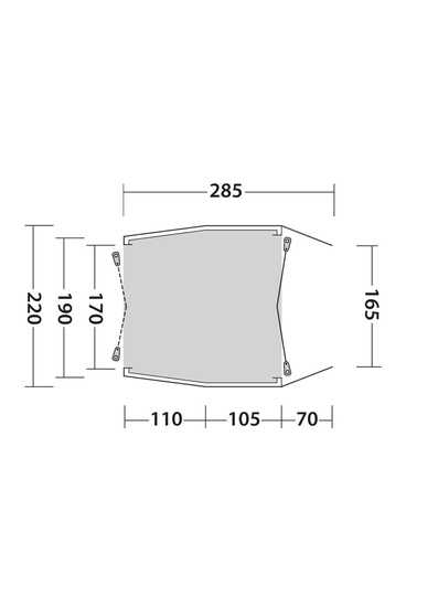 The Outwell Dunecrest Drive Away Awning