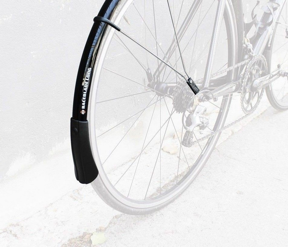 RACEBLADE LONG 28" Silver Mudguard Set