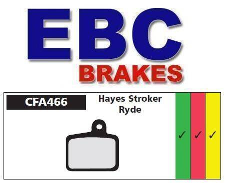 Braking Pads EBC (organic) Hayes Stroker Ryde CFA466R