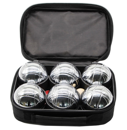 BOULE Boule Balls with Bag Set of 6 Metal Balls ENERO Petanque