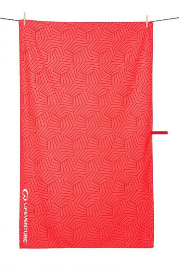 LIFEVENTURE Recycled SoftFibre Trek Towel, Coral, Giant