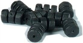 Clark's Cable Beads - Black - 1 piece