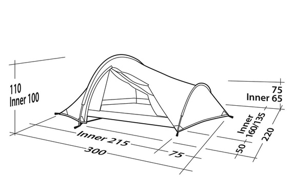 3 - Person Tent Robens Challenger 3XE - Green