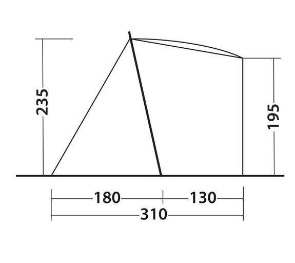 Wohnmobilzelt Outwell Sandcrest L - grün