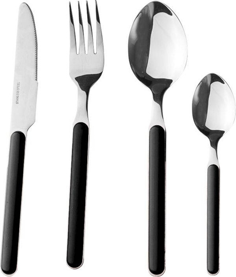 Brunner Delice 16 Cutlery set - Black