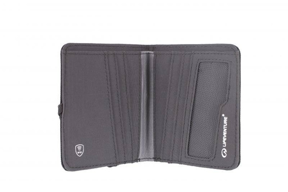 LIFEVENTURE RFID Compact Wallet, Recycled, Grey