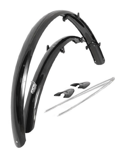 Bicycle Mudguards Black Orion 28" x 53 mm Mudguards Set