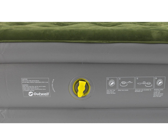 Outwell Excellent Double Airbed - dark leaf/grey