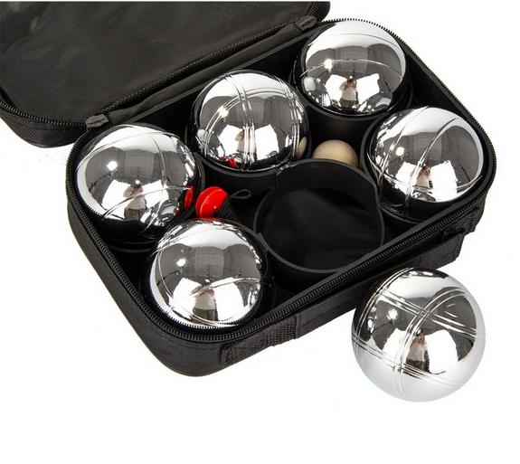 BOULE Boule Balls with Bag Set of 6 Metal Balls ENERO Petanque