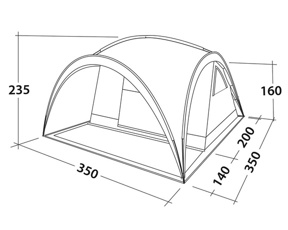 Easy Camp Camp Shelter 6-Person Tent