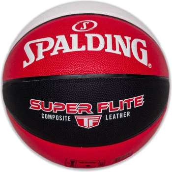 Spalding Super Flite Basketball - Red-White-Black