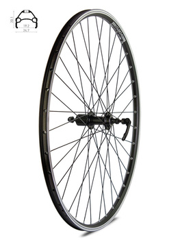 Rear wheel Rodi Skorpion  28"-29" hub XMX-A281QF, 36-holes Black colour