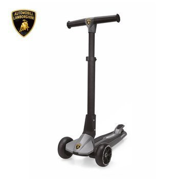 Lamborghini Children's Scooter Gray Flashing Wheels Foldable Push Scooter