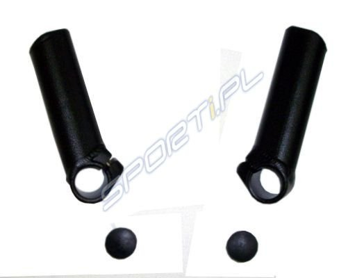 Alu Black Bar End Set