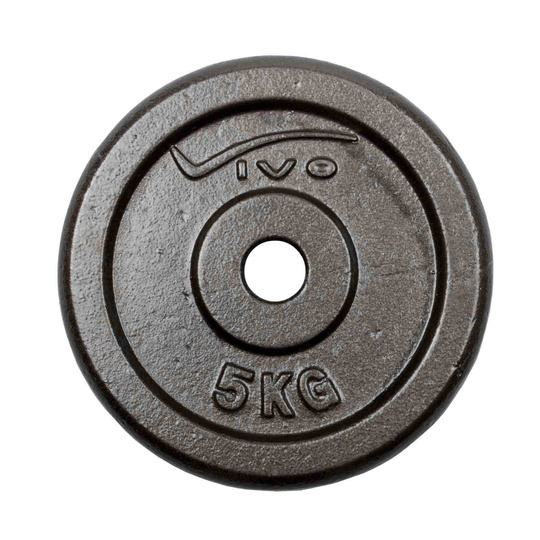 Weight Plate 5 kg Black 29 mm Hole Weight Lifting Plate Weight Disk Plate