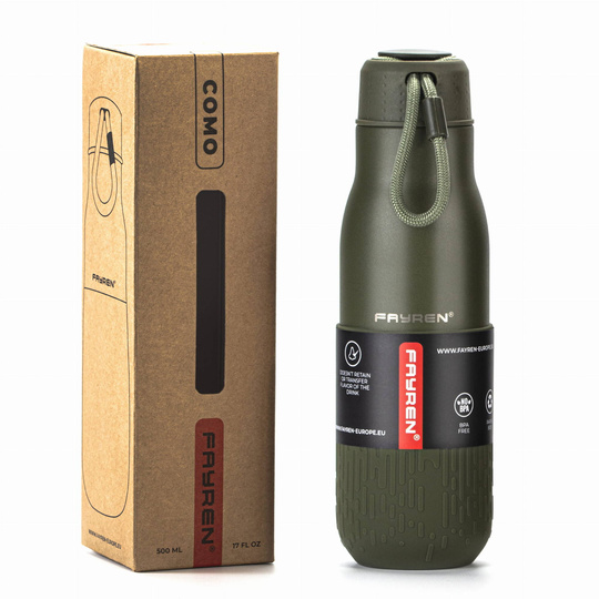 Fayren Como Military Olive 500ml Thermal Bottle