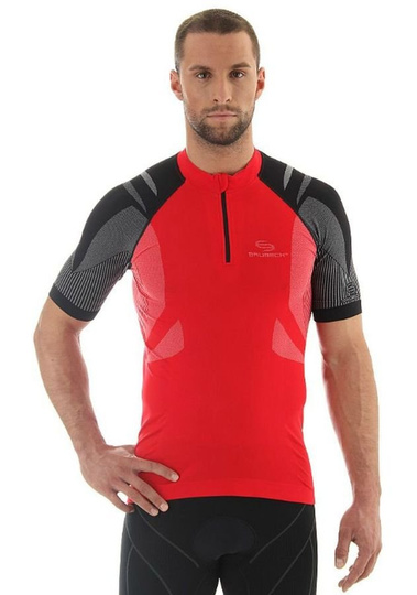 Brubeck SS10410 red T-shirt cycling